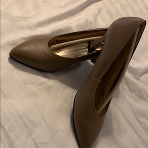 Taupe pageant interview shoes
